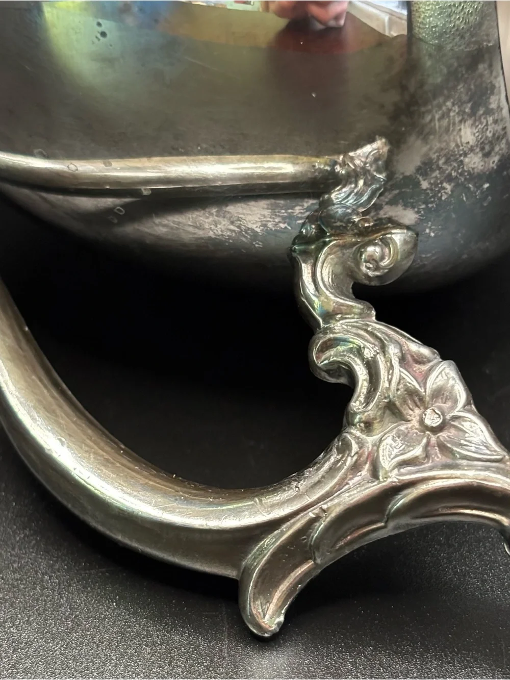 Vintage FB Rogers Silver Co Creamer Sugar Set 2358 Floral Silverplate 1883